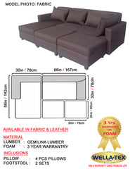 ELEGANT SECTIONAL SOFA FOR SPACIOUS LIVING ROOM