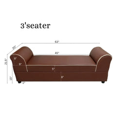 BEDSIDE 3 SEATER / LOVESEAT SOFA FOR SMALL SPACES