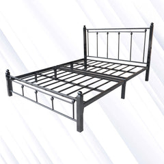 ELEGANT HIGH HEADBOARD STEEL BED (ASSEMBLY)